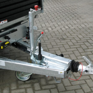 Humbaur HTK 3500.31 STAHL E-Pumpe, Gitteraufsatz, Rampen, Stützen – Bild 9