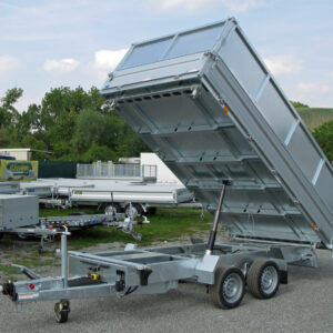 Humbaur HTK 3500.37 ALU E-Pumpe, Stahlblechaufsatz 600 mm – Bild 4