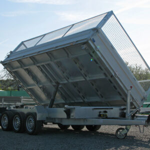 Humbaur HTK 3500.41 ALU Tridem Gitteraufsatz, Rampen, Stützen – Bild 8