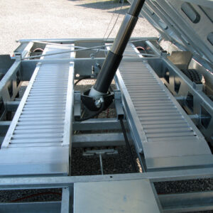 Humbaur HTK 3500.41 ALU Tridem Gitteraufsatz, Rampen, Stützen – Bild 3