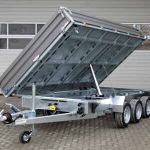 Humbaur HTK 3500.41 STAHL Tridem 3 Achser NEU – Stahlbordwand Schwarz – Bild 5