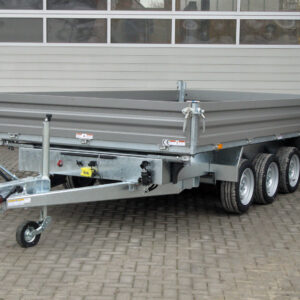 Humbaur HTK 3500.41 STAHL Tridem 3 Achser NEU – Stahlbordwand Schwarz