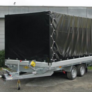 Humbaur Universal 3000 Seilwinde, Alu Bordwände 350 mm, Auffahrbohlen – Bild 3