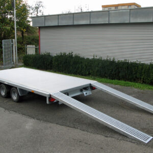 Humbaur Universal 3500 Hochplane ALU BW Auffahrbohlen Aluboden – Bild 4